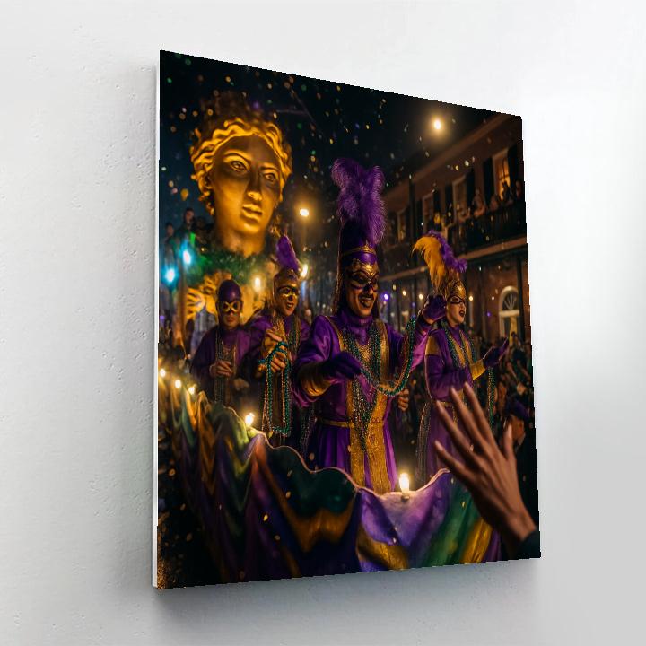 Mardi Gras Beaded Street Parade Numbered painting kits