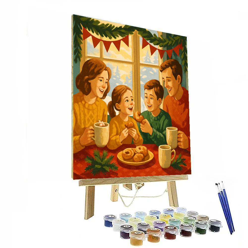 Festooned Window Breakfast Painting by numbers kit