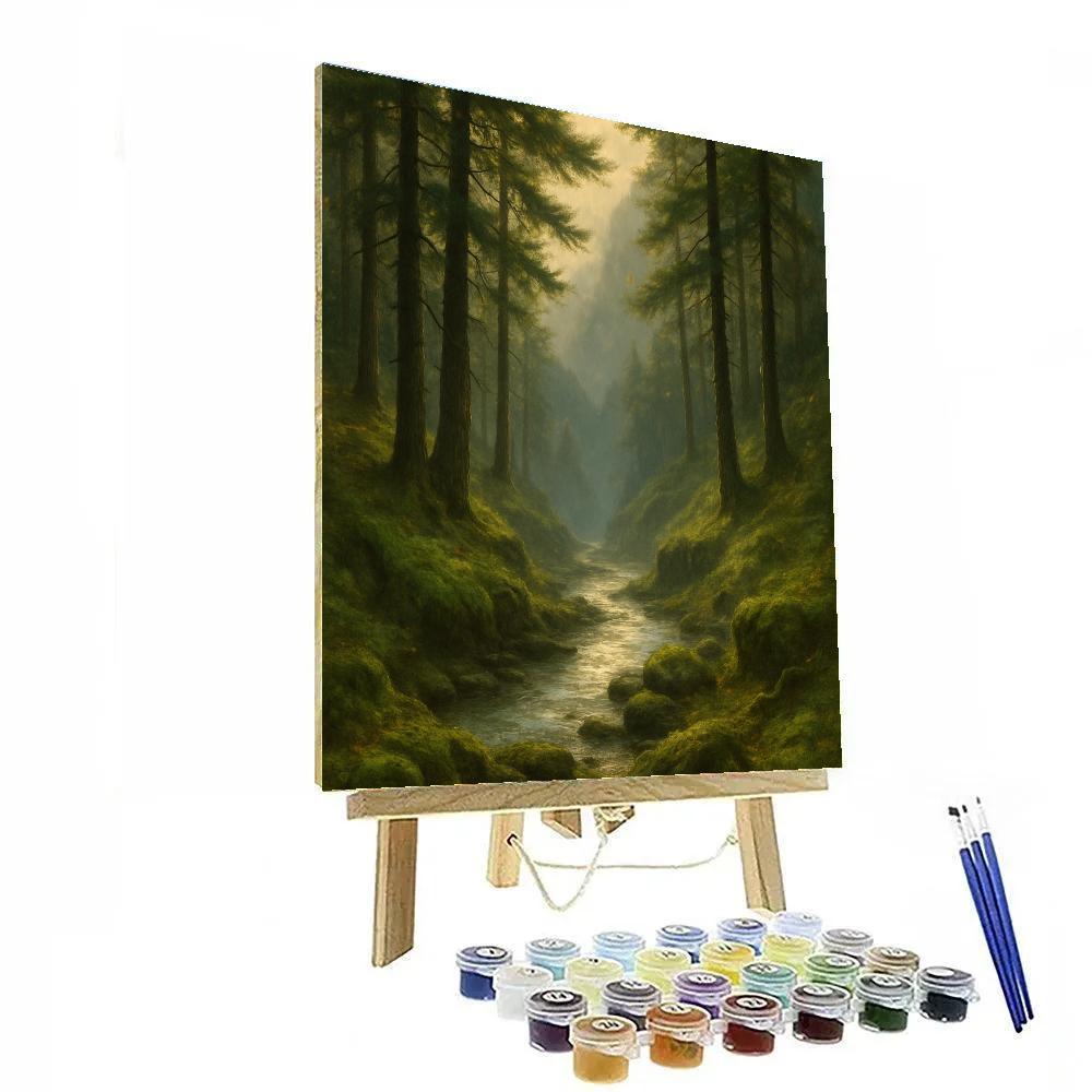 Whispering Pine Ravine Painting by numbers kit