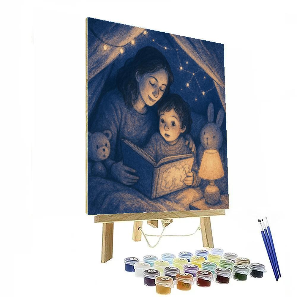 Bedtime Story Under Stars Paint by numbers kits