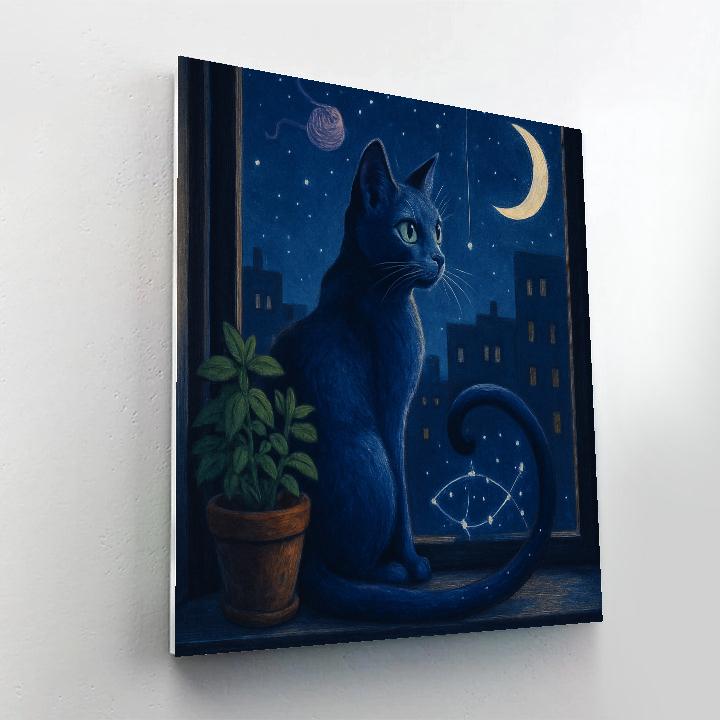 Cat Among Constellations paint by number