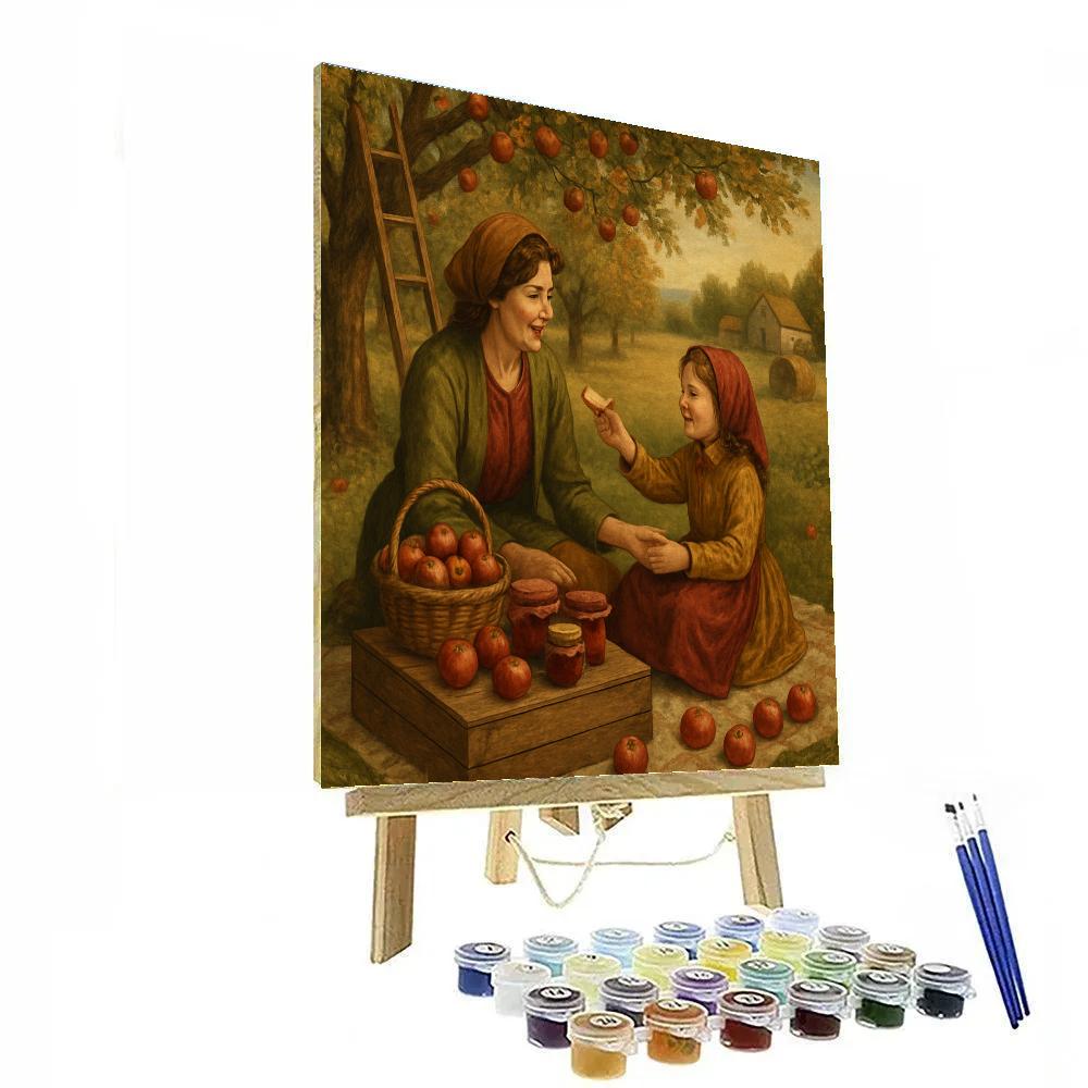 Harvest Picnic With Mother Paint by numbers kits
