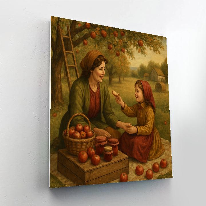 Harvest Picnic With Mother Paint by numbers kits
