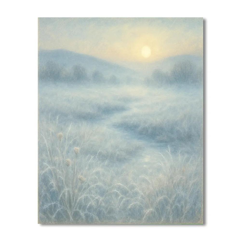 Frosted Meadow Dawn Paint by numbers kits