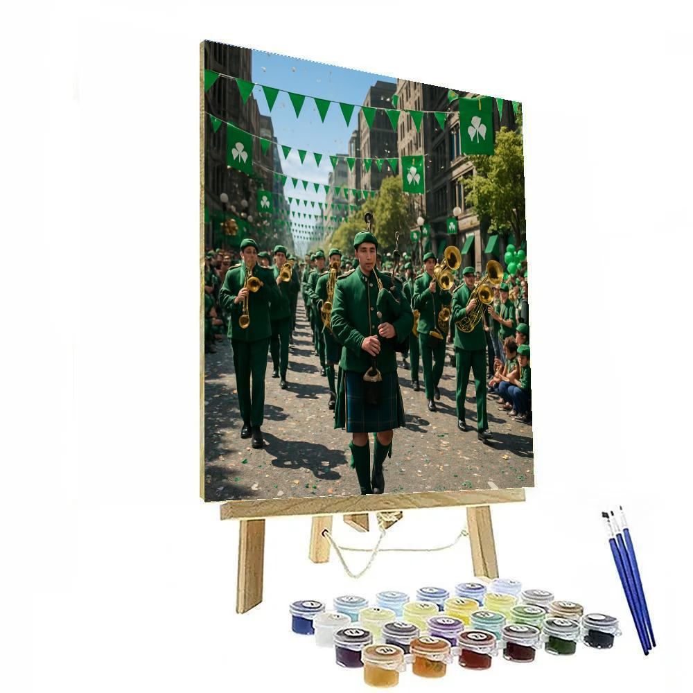 St Patrick Parade Emerald Avenue Number painting