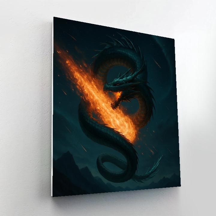 Dragon Of The Comet Trail Numbered painting kits