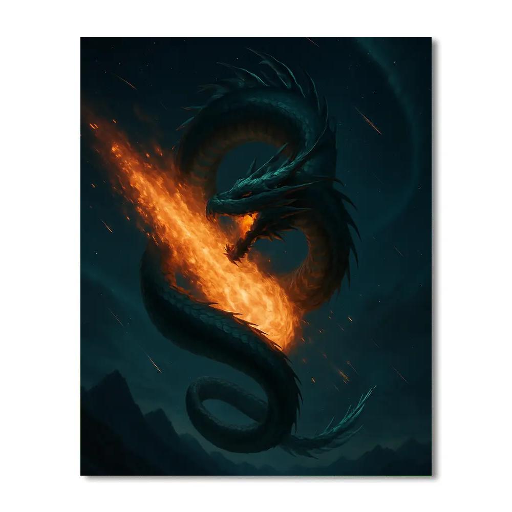 Dragon Of The Comet Trail Numbered painting kits