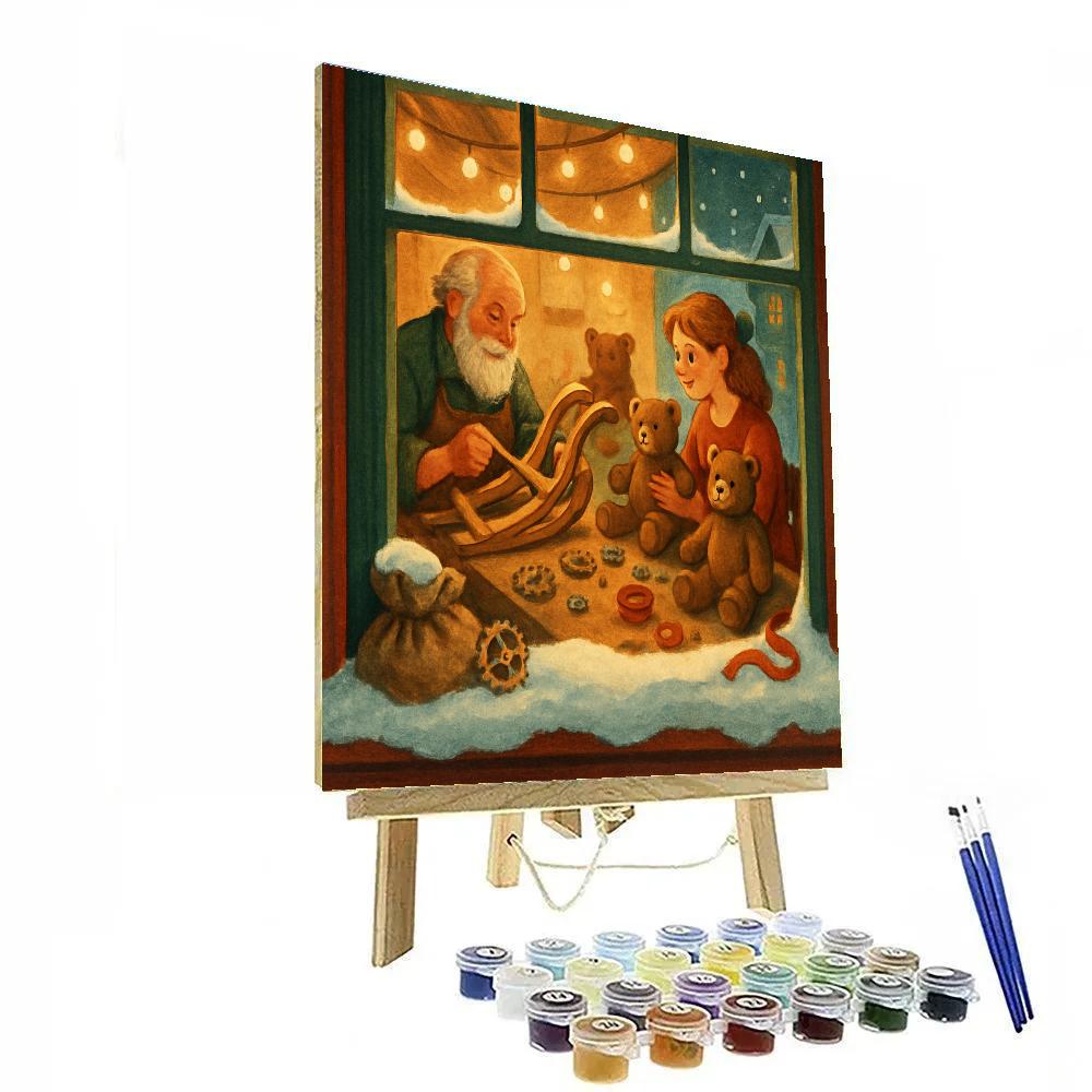 Toy Workshop Window Paint by numbers kits