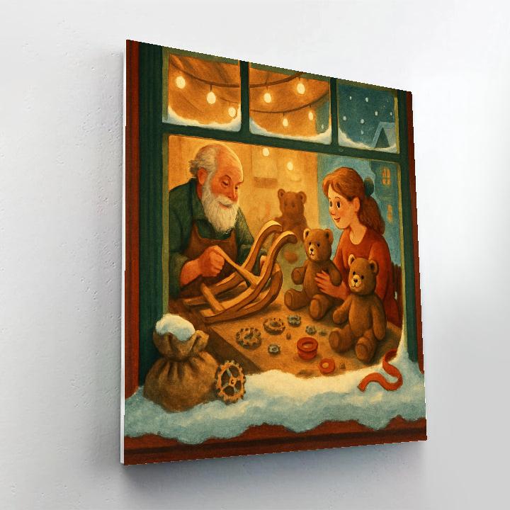 Toy Workshop Window Paint by numbers kits