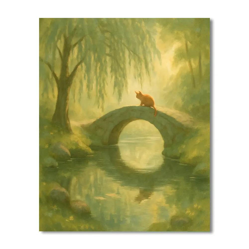 Hidden Glen Reflection Garden painting number kit
