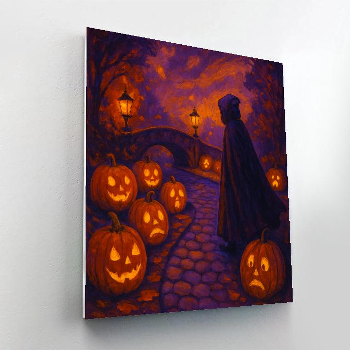 Cobblestone Pumpkin Passage paint by numbers