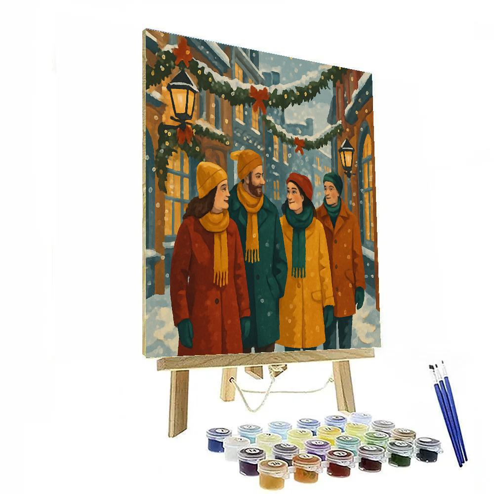 Glistening Garland Walk Numbered painting kits