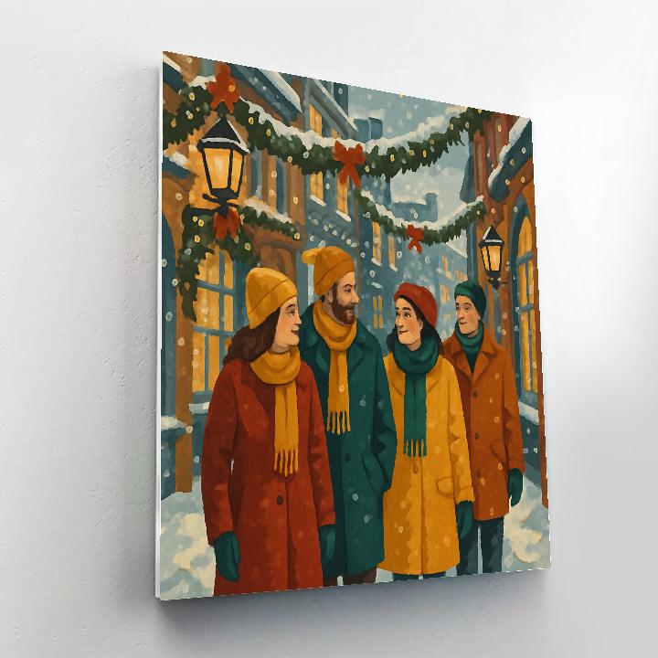 Glistening Garland Walk Numbered painting kits