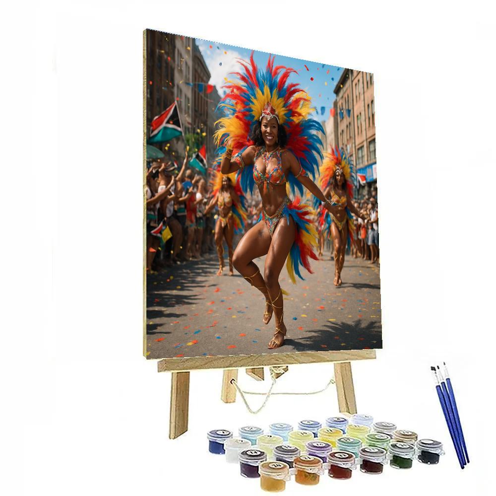 Festive Carnival With Vibrant Costumes paint by numbers