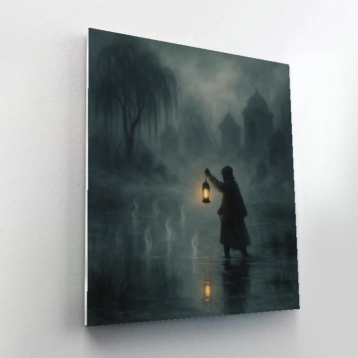 Glimmering Marsh Of Echoes Paint by numbers art