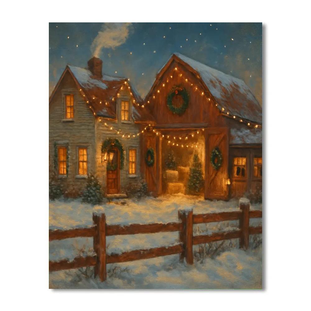 Festive Farmhouse Evening paint by color