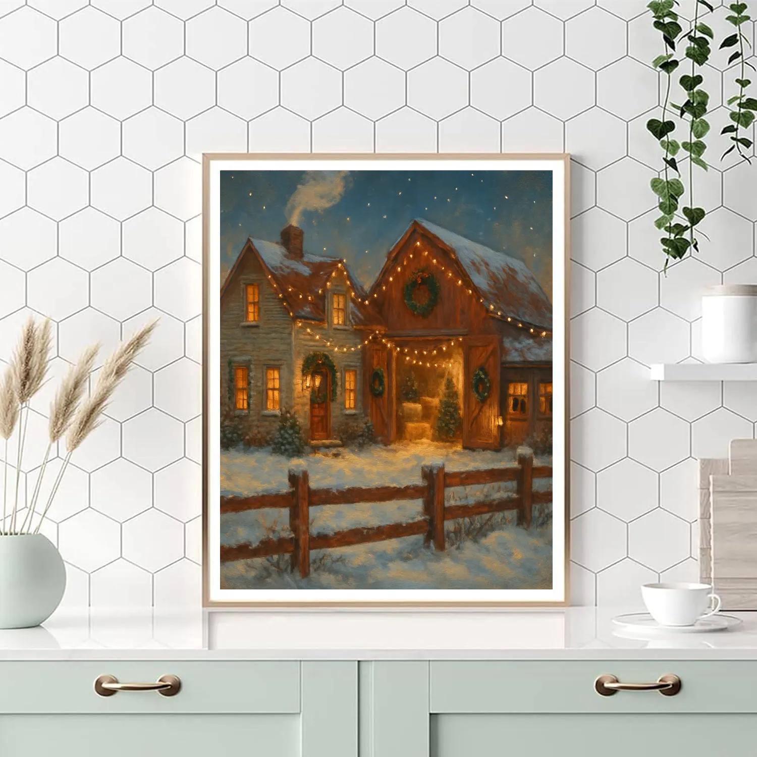 Festive Farmhouse Evening paint by color