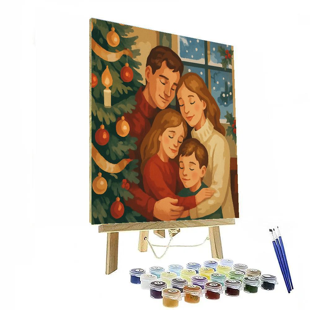 Evergreen Evening Embrace painting number kit