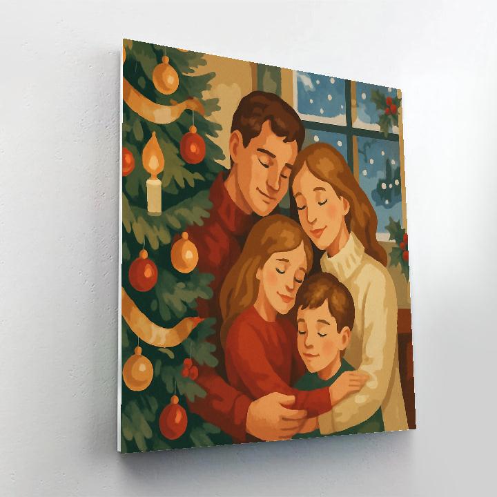 Evergreen Evening Embrace painting number kit