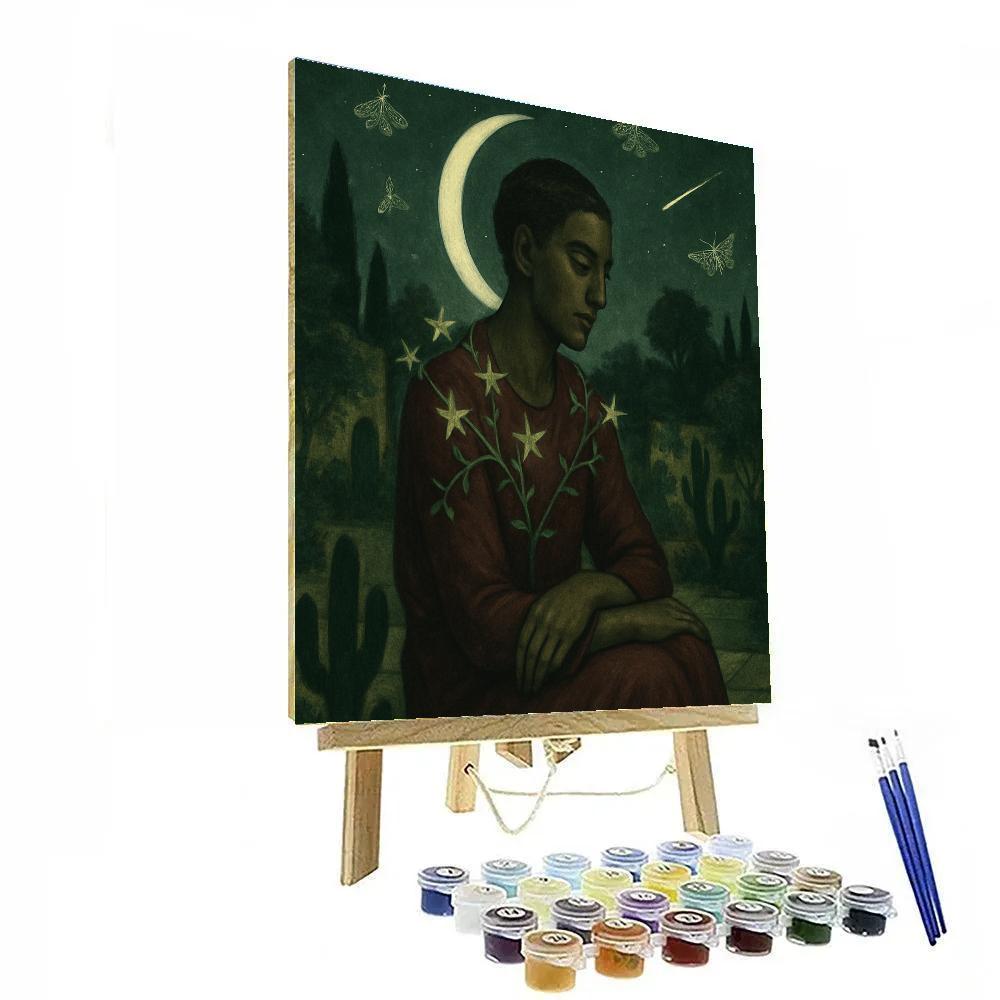 Frida Moon Garden paint by color