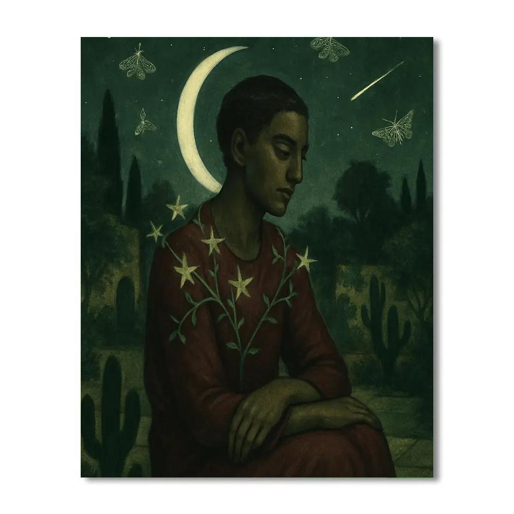 Frida Moon Garden paint by color