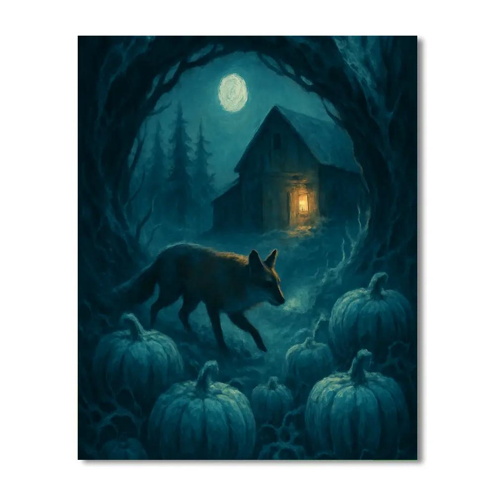 Frosted Hollow At Midnight DIY paint by numbers