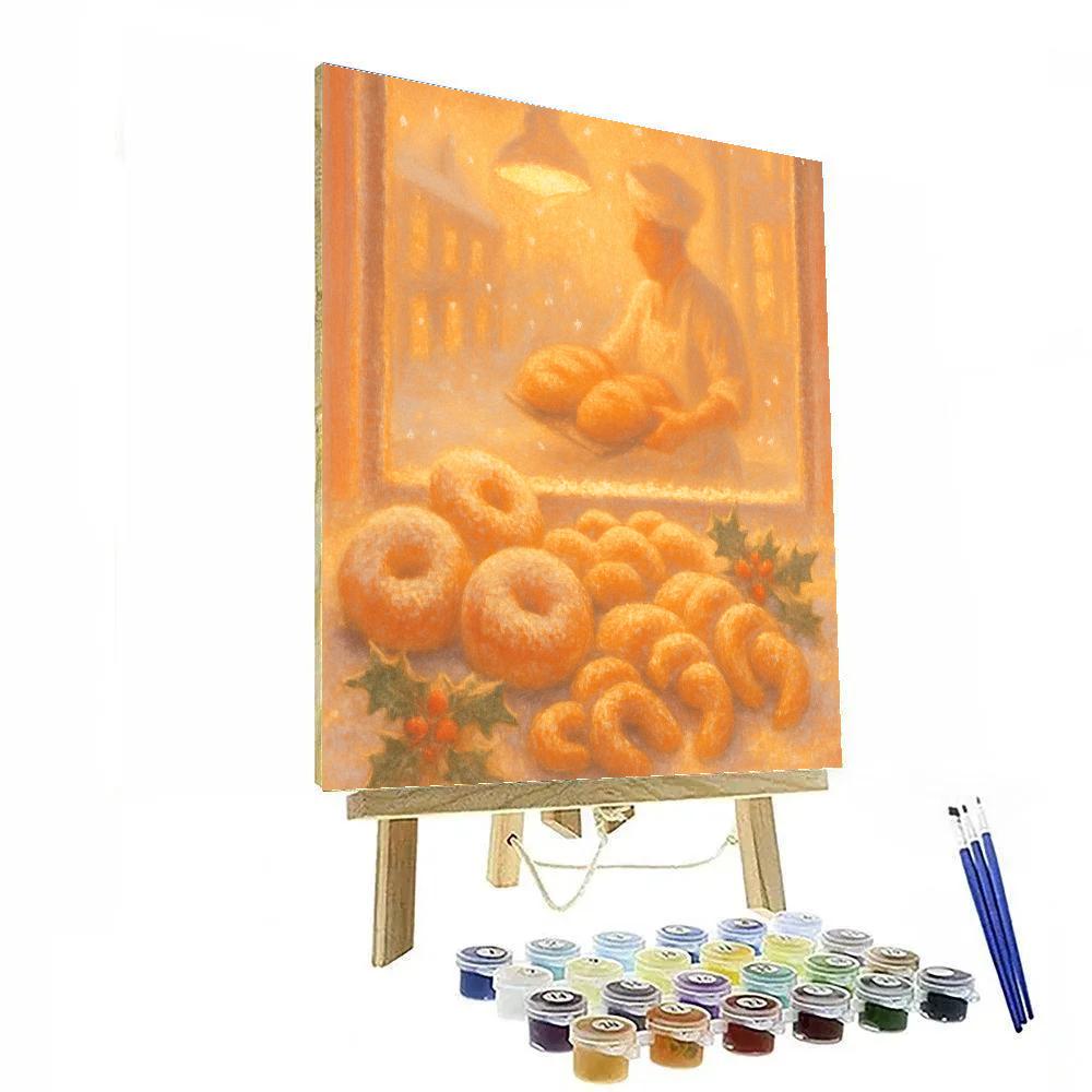 Warm Bakery Window Glow Paint by numbers kits