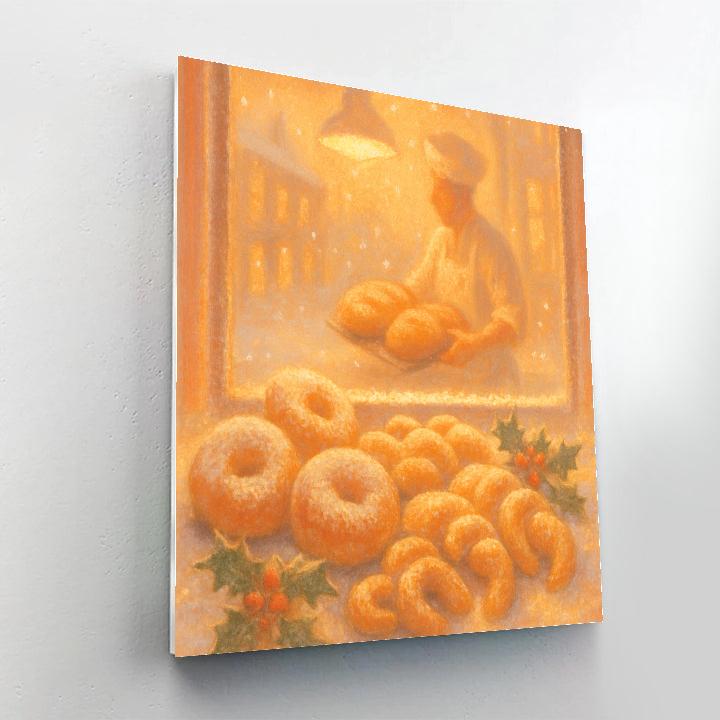 Warm Bakery Window Glow Paint by numbers kits