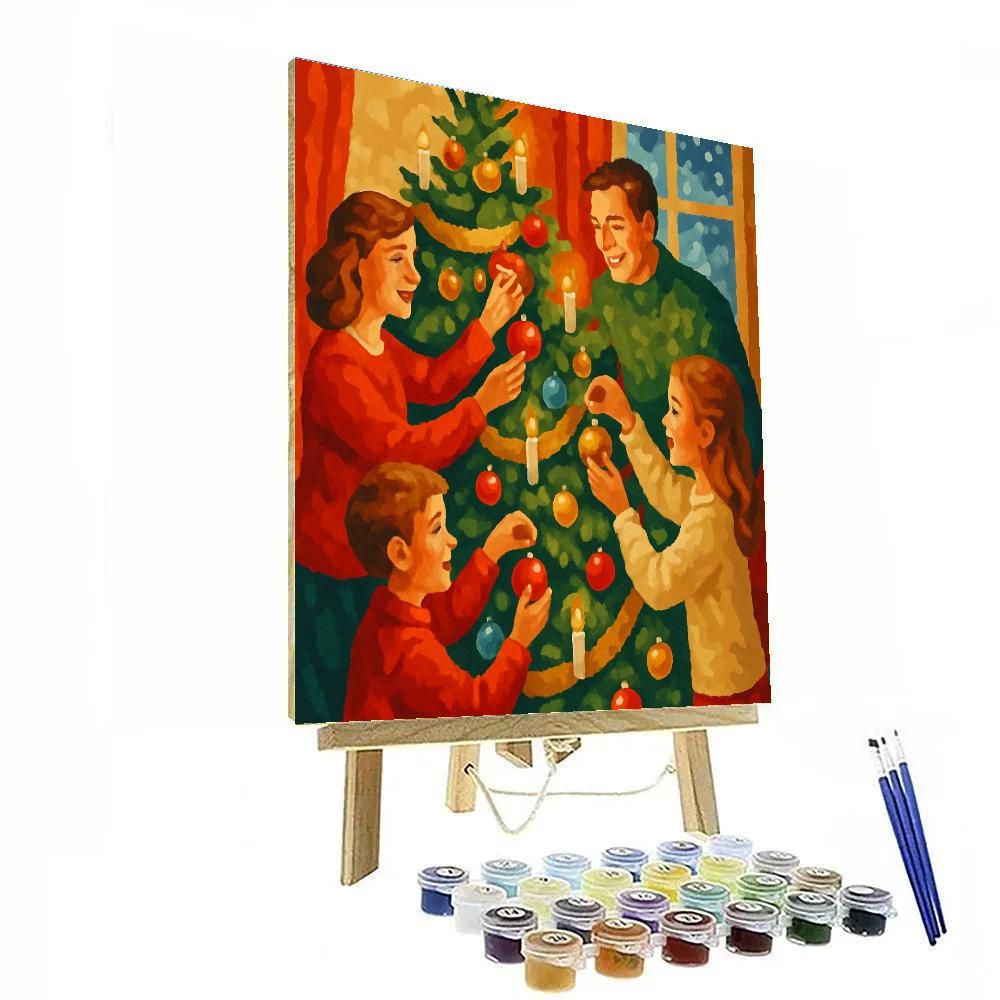 Glistening Ornament Gathering Painting by numbers kit