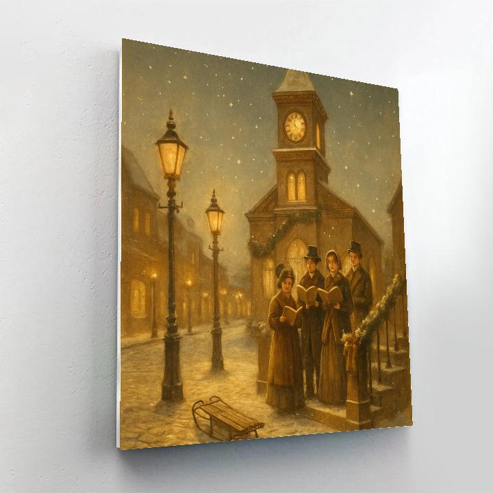 Clocktower Carolers Numbered painting kits