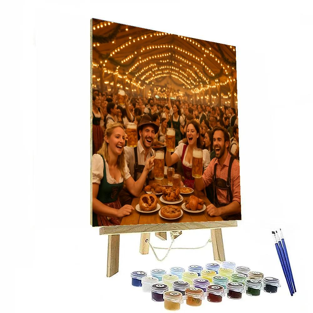 Oktoberfest Revelry In Munich painting number kit