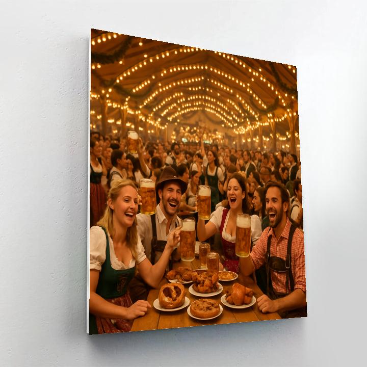 Oktoberfest Revelry In Munich painting number kit