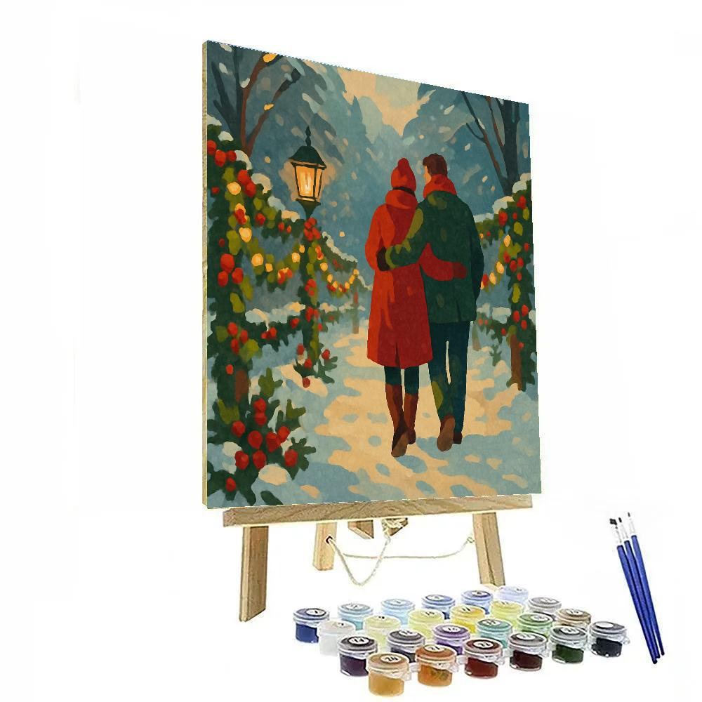 Glowing Garland Path Paint by numbers art