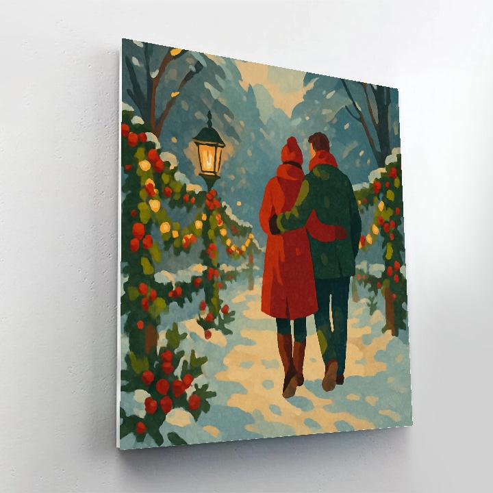 Glowing Garland Path Paint by numbers art
