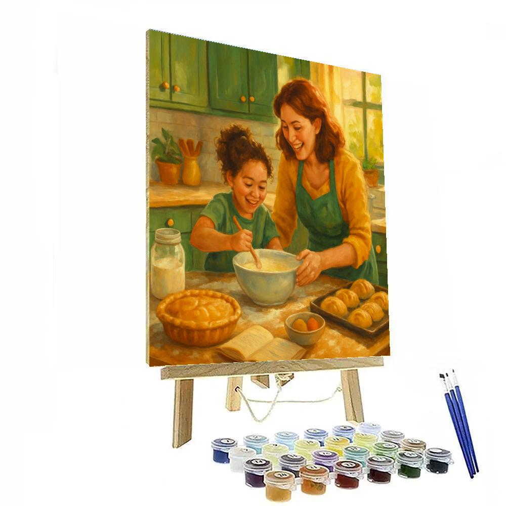 Cooking Memories With Mom Painting by numbers kit