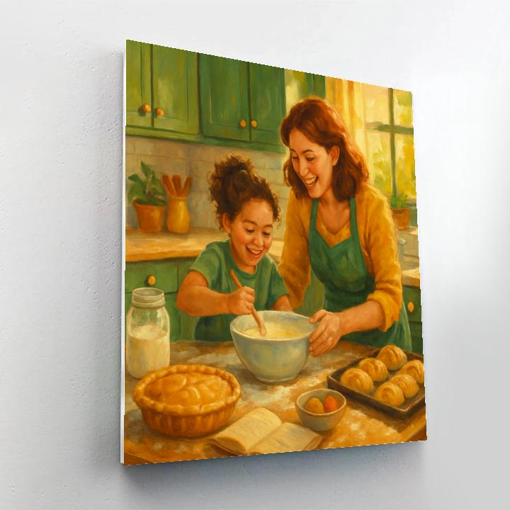 Cooking Memories With Mom Painting by numbers kit