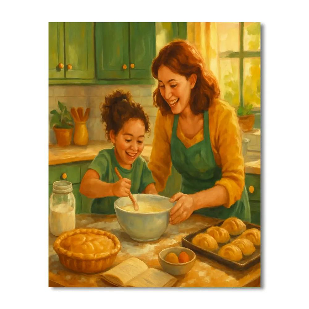 Cooking Memories With Mom Painting by numbers kit