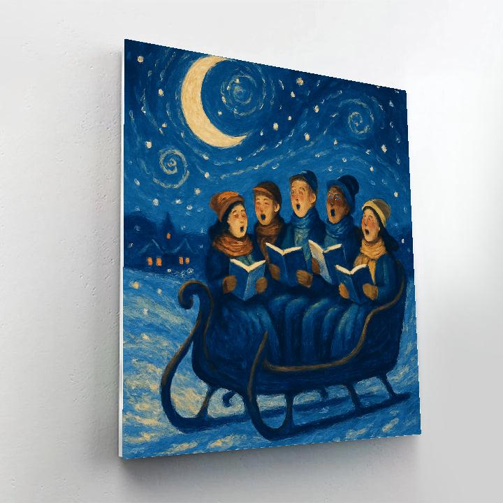 Starlight Caroling Sleigh Paint by numbers kits