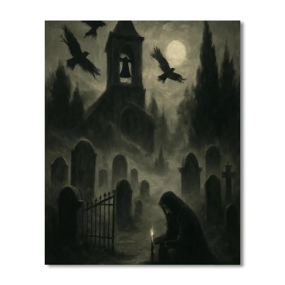 Silent Bell Cemetery Paint by numbers kits