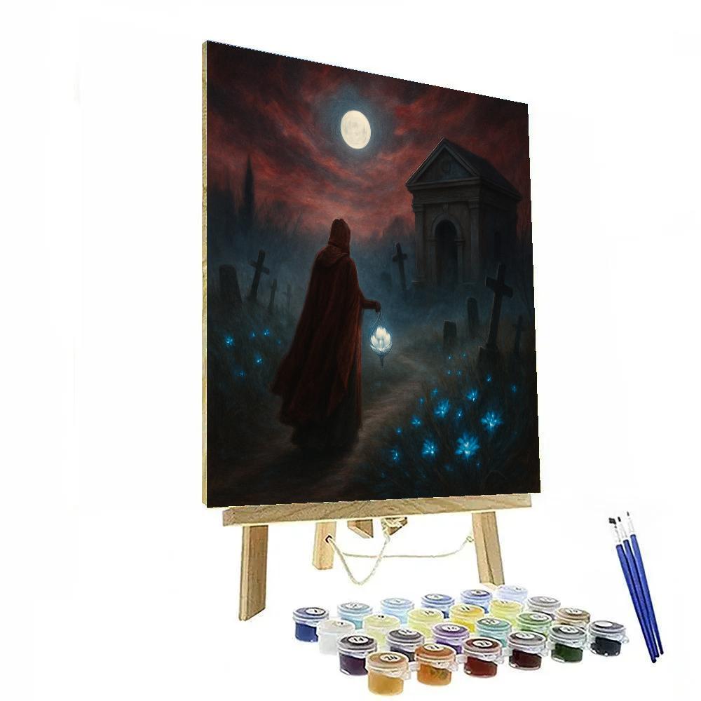 Moonflower Cemetery Path Paint by numbers kits