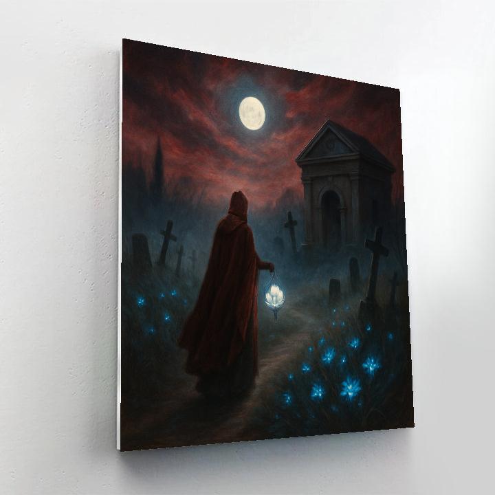 Moonflower Cemetery Path Paint by numbers kits