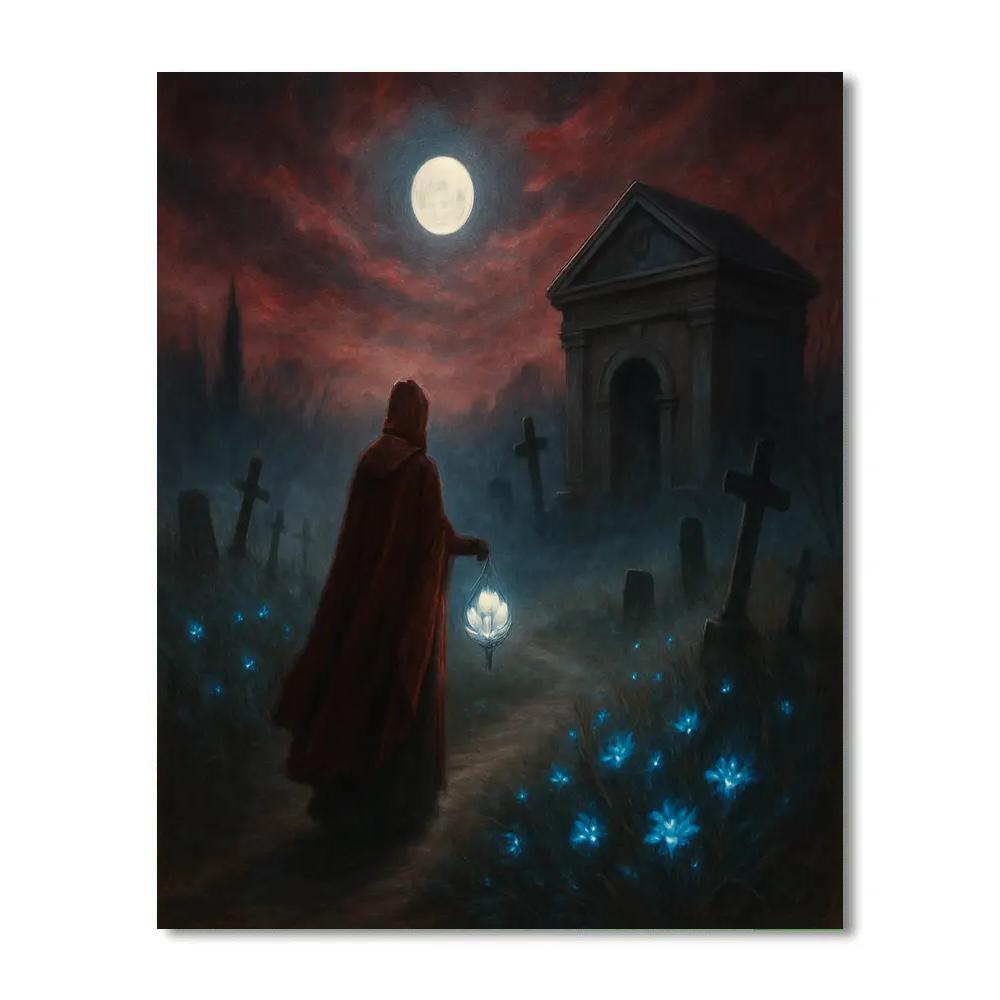 Moonflower Cemetery Path Paint by numbers kits