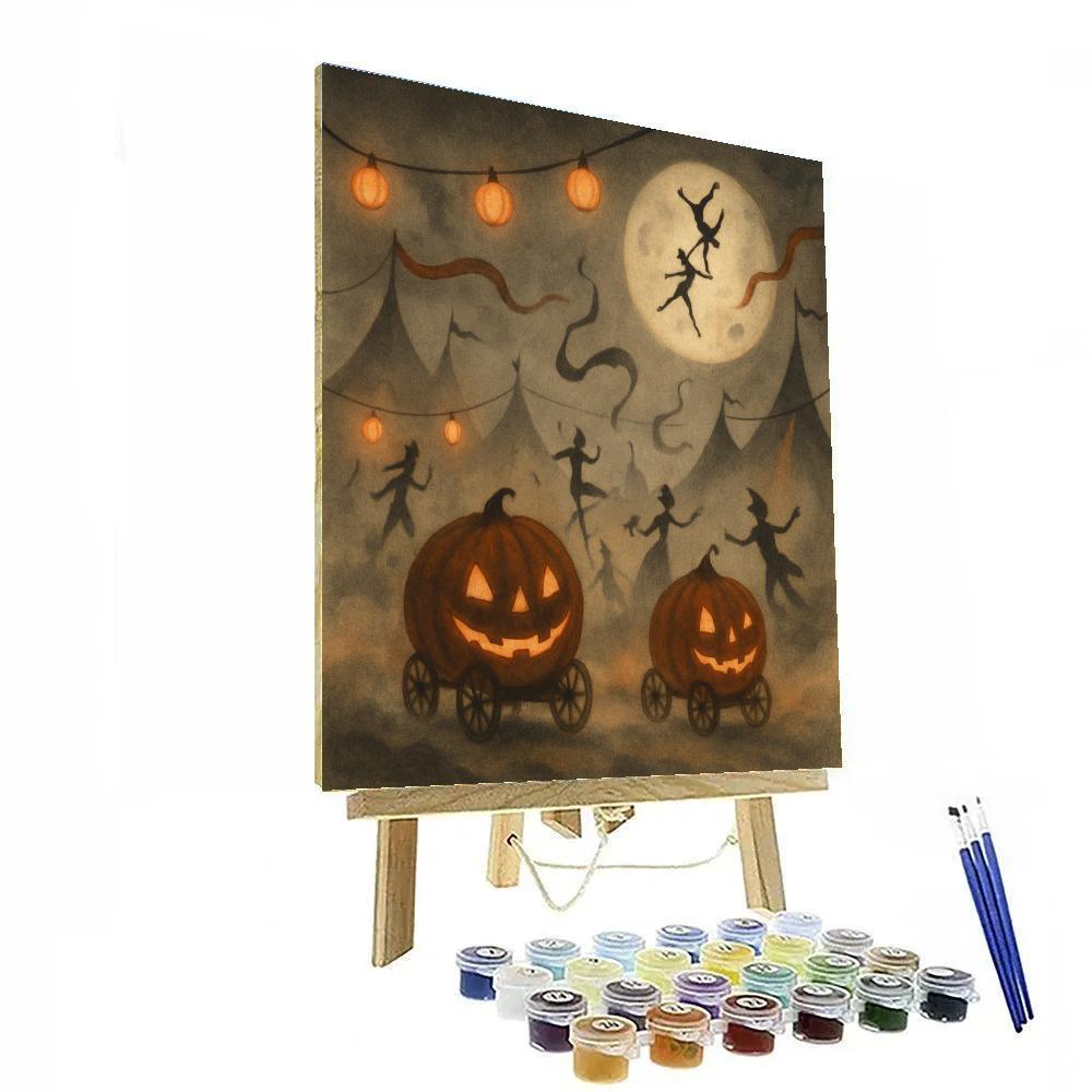 Fogwheel Pumpkin Circus DIY paint by numbers