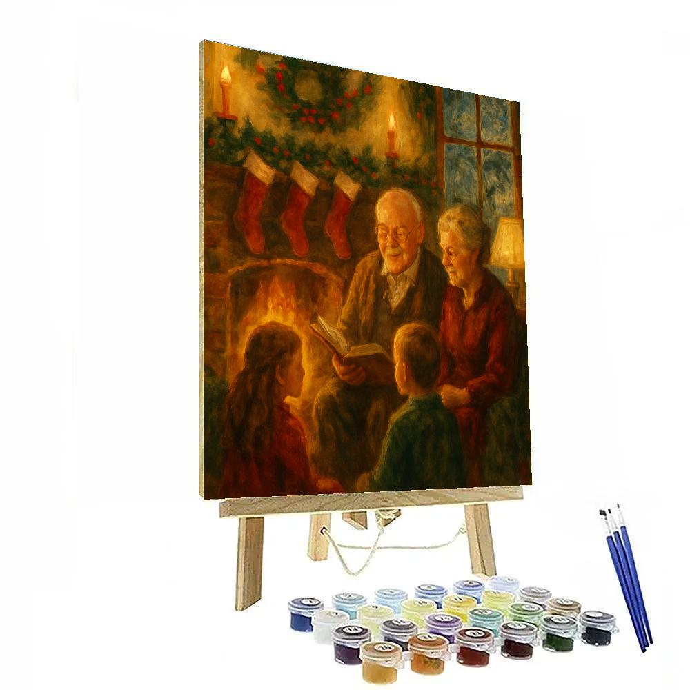 Fireside Story Hour DIY paint by numbers