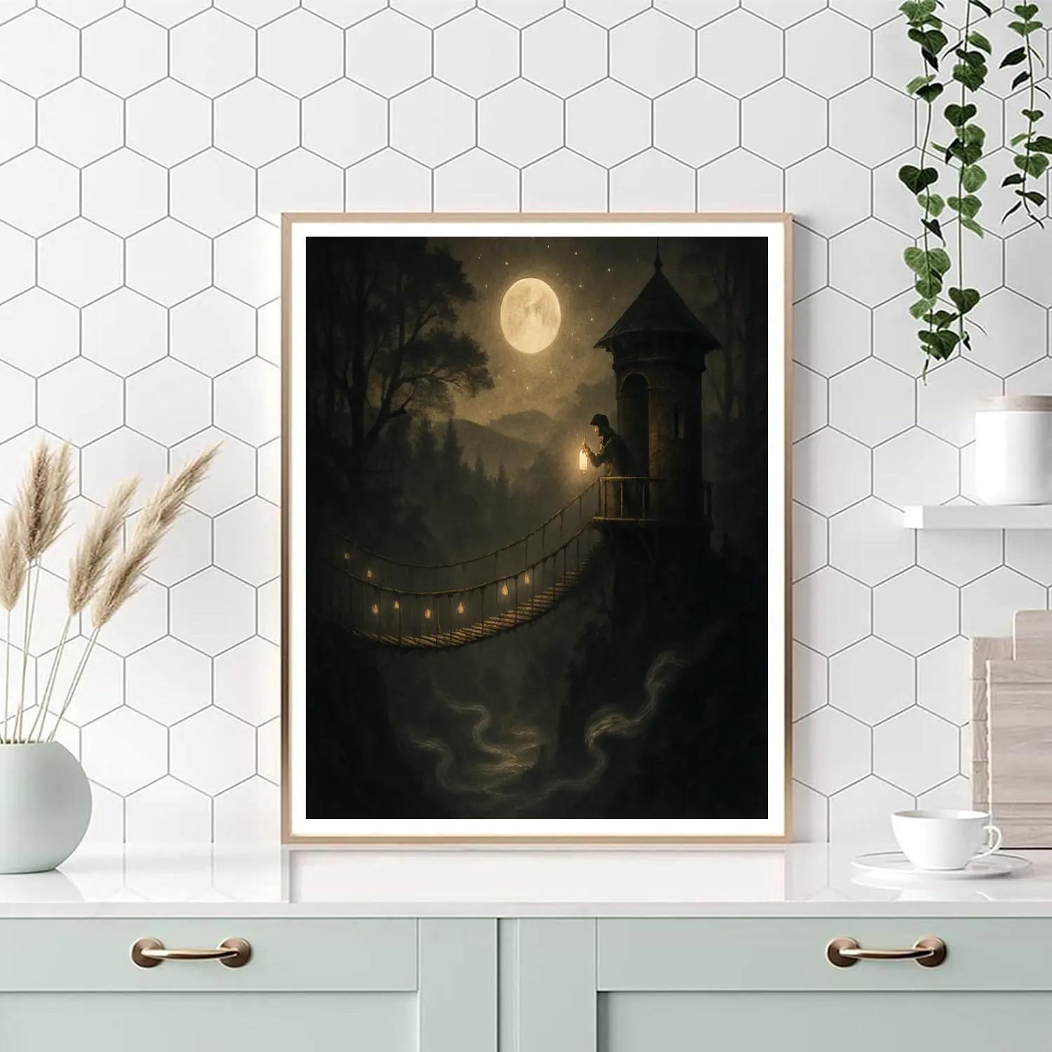 Gossamer Bridge Of Lanterns paint by color