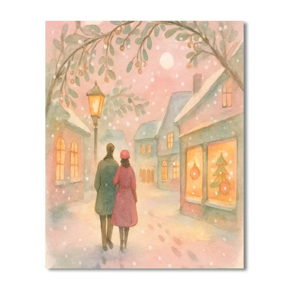 Mistletoe Lane Stroll Paint by numbers kits
