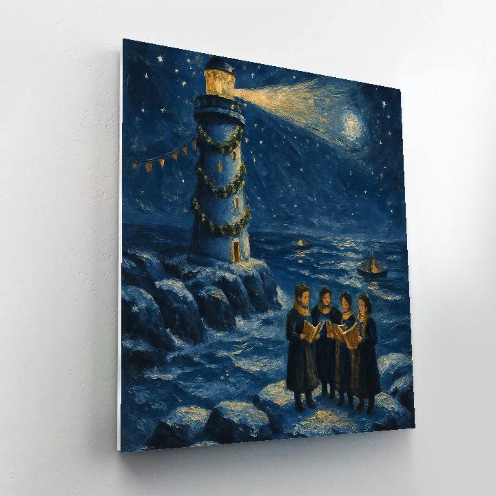 Merry Lighthouse Watch Paint by numbers art