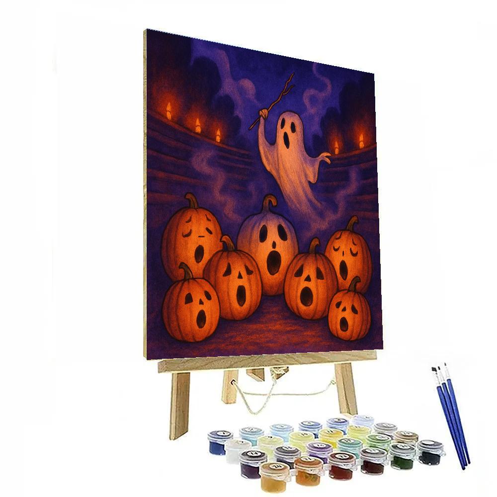 Nightfall Pumpkin Choir paint by color