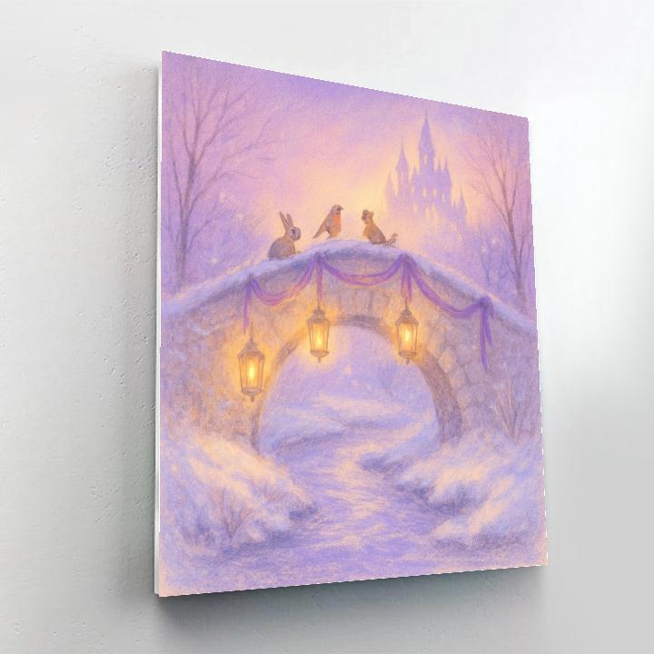 Frost Fairytale Bridge DIY paint by numbers