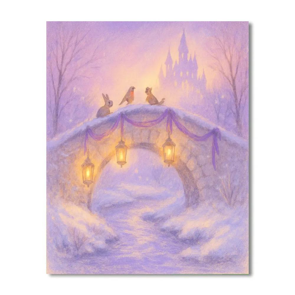 Frost Fairytale Bridge DIY paint by numbers